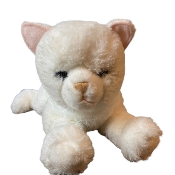 Douglas White Kitty Cat Softie Plush Stuffed Animal 11" - Picture 1 of 8